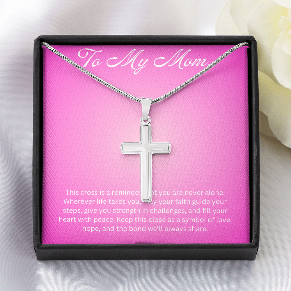 Cross Pendant Necklace for Mom Gift