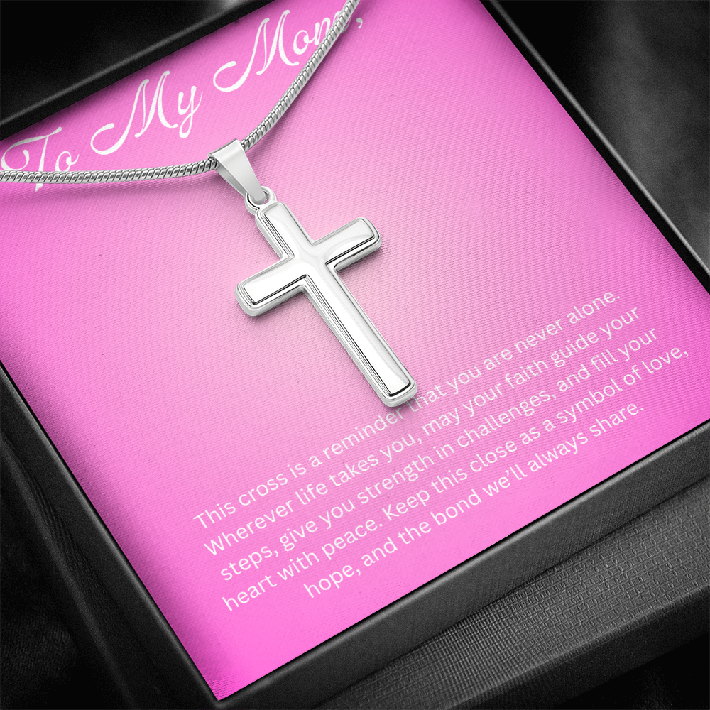 Cross Pendant Necklace for Mom Gift