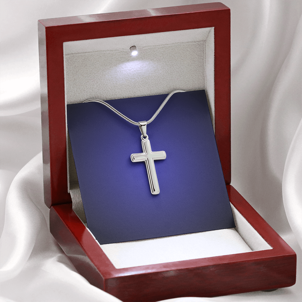 Cross Pendant Necklace Gift Men