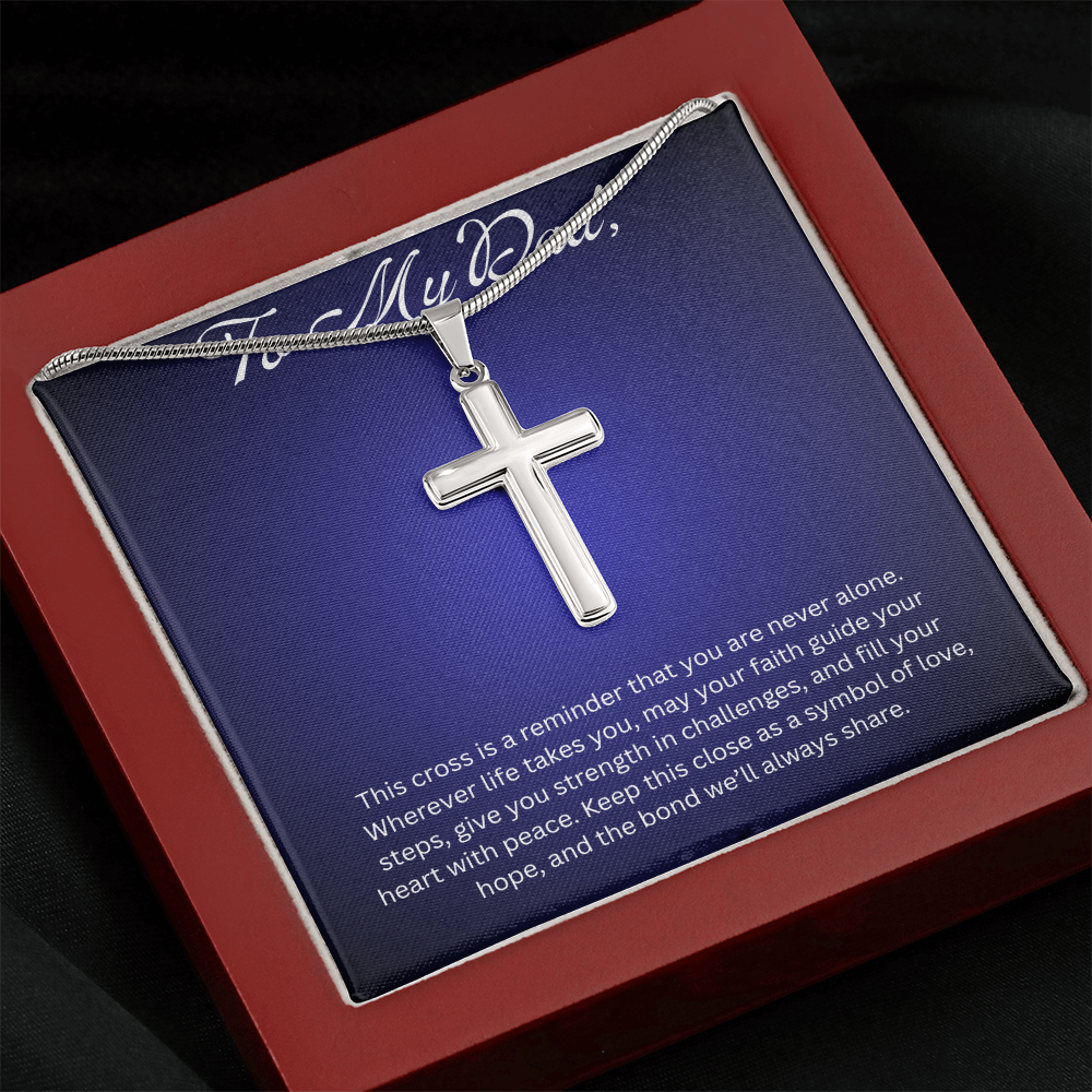 Cross Pendant Necklace for Dad Gift