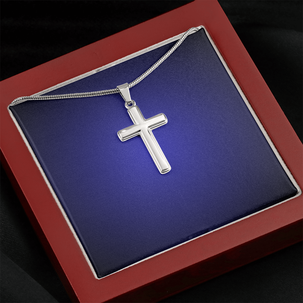 Cross Pendant Necklace Gift Men