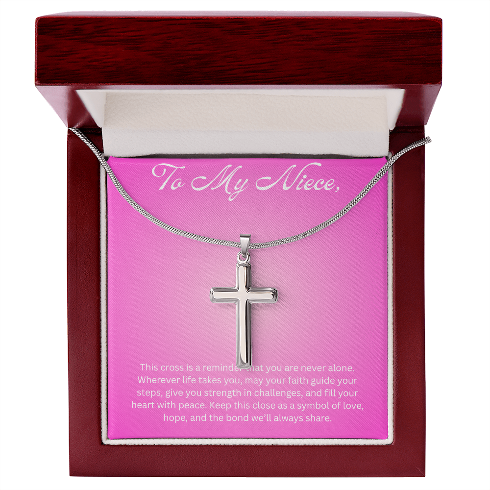 Cross Pendant Necklace For Niece Gift