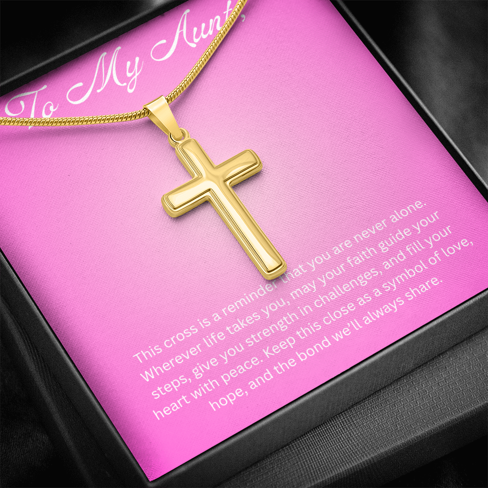 Cross Pendant Necklace For Aunt Gift