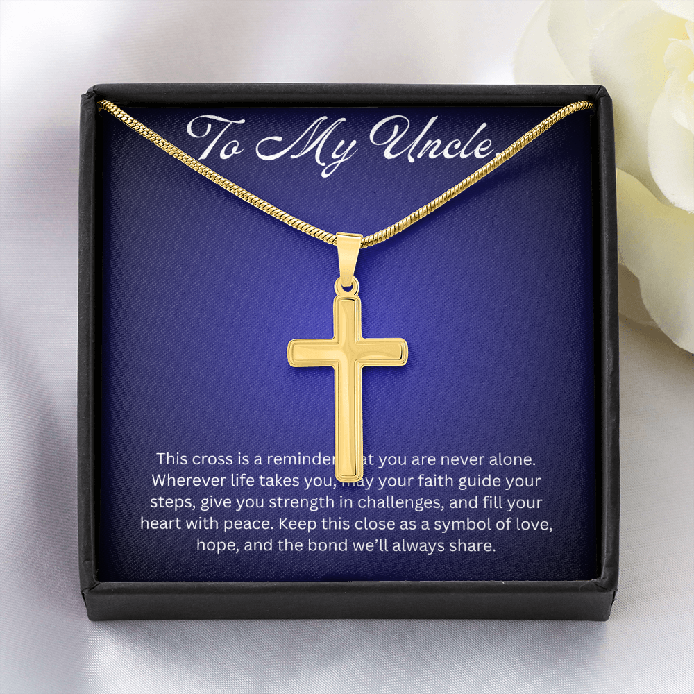 Cross Pendant Necklace for Uncle Gift