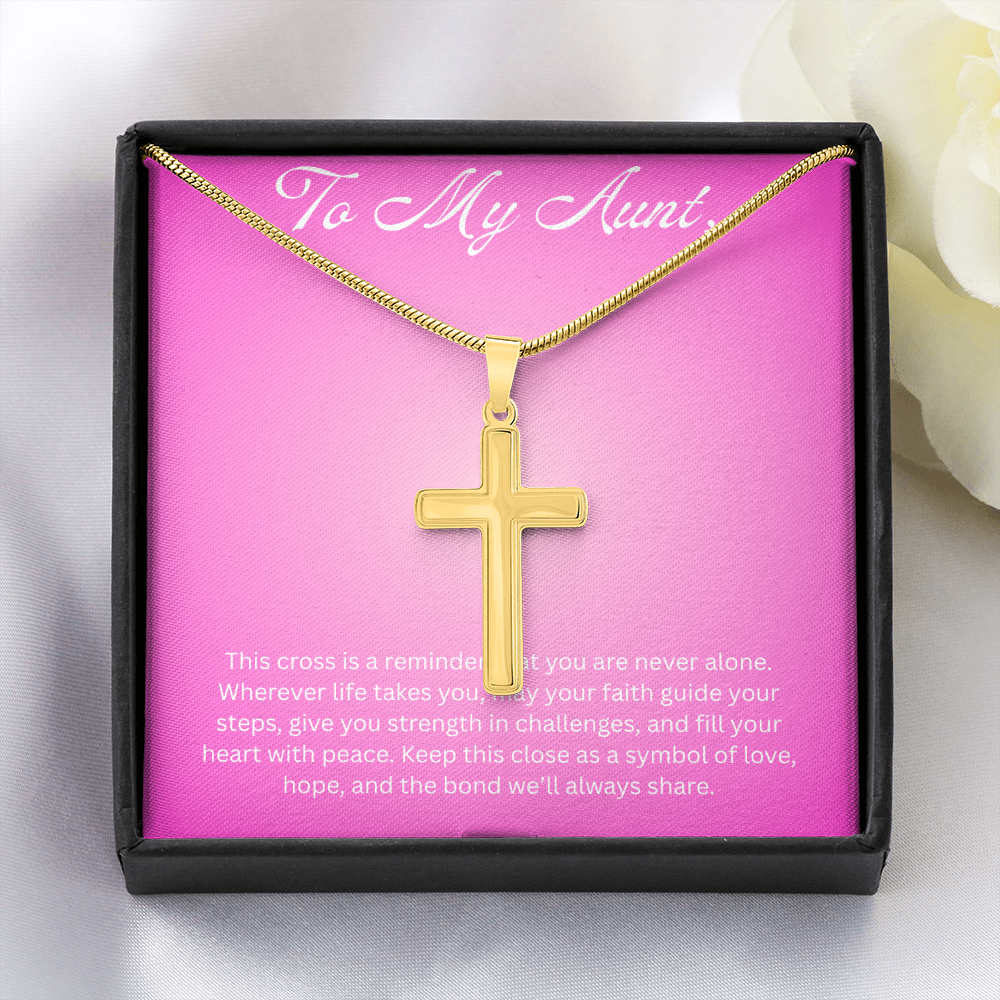 Cross Pendant Necklace For Aunt Gift