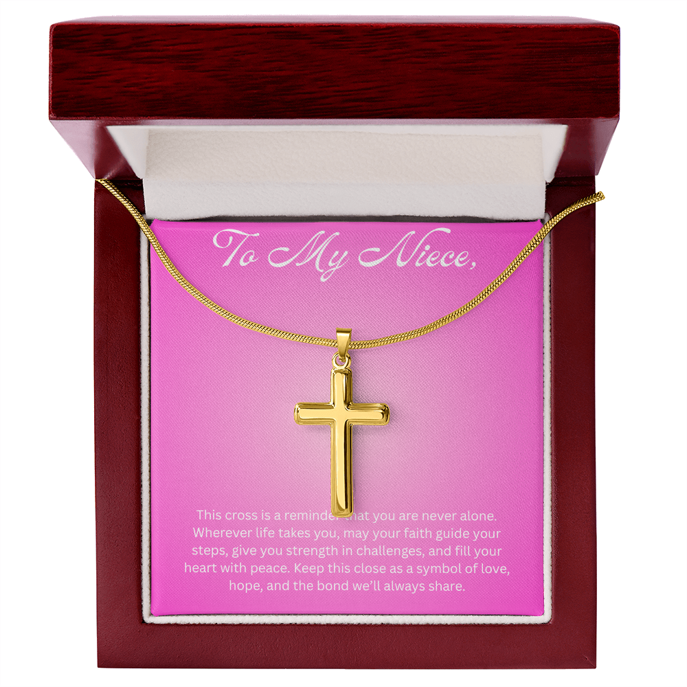 Cross Pendant Necklace For Niece Gift