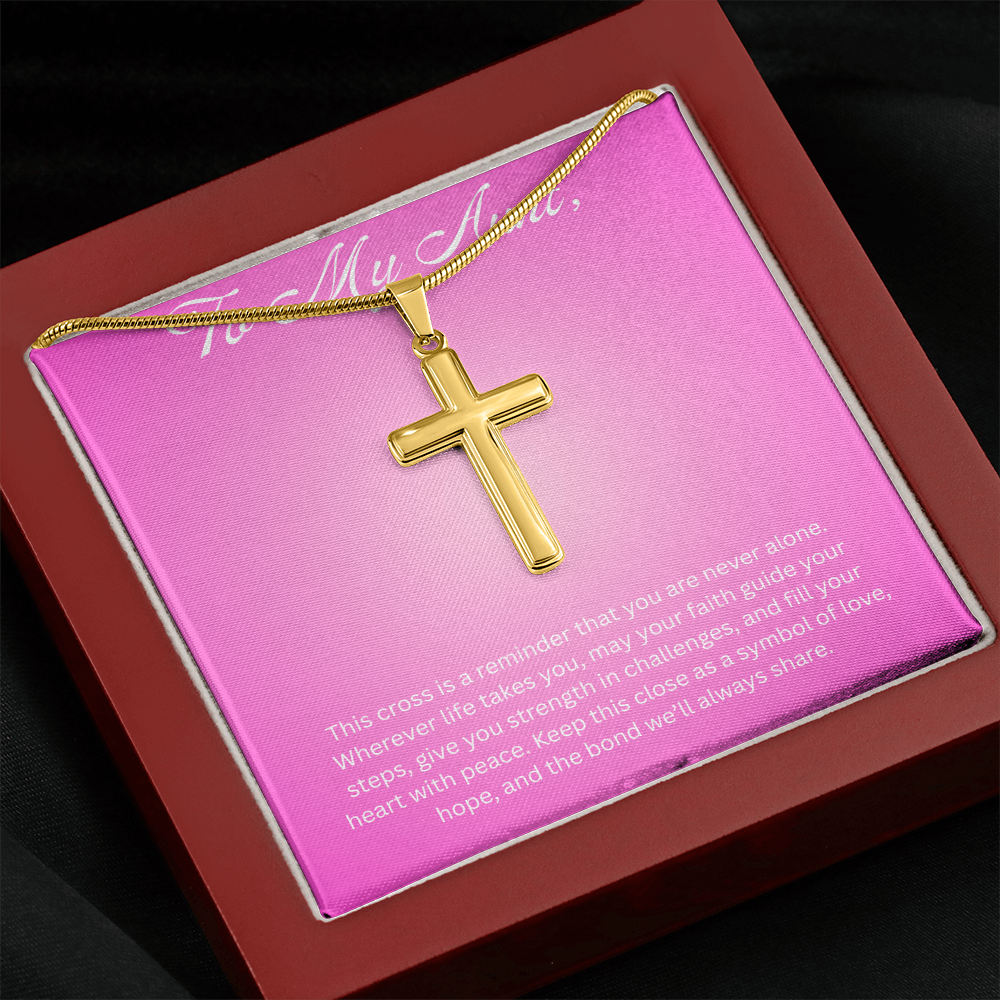 Cross Pendant Necklace For Aunt Gift
