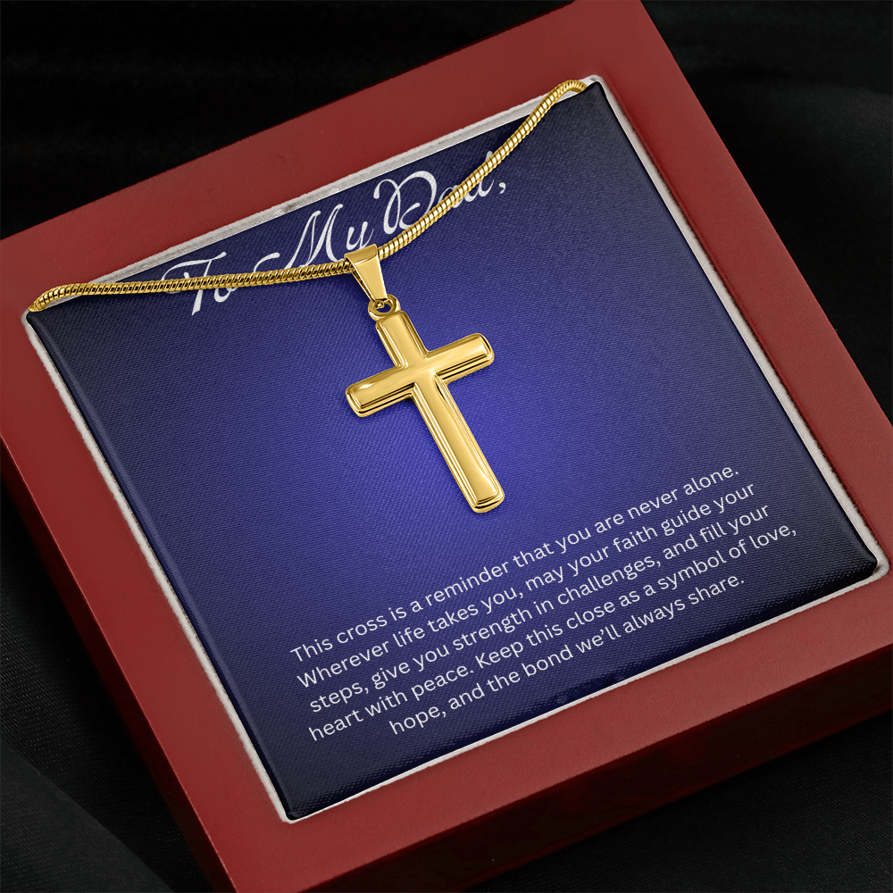 Cross Pendant Necklace for Dad Gift