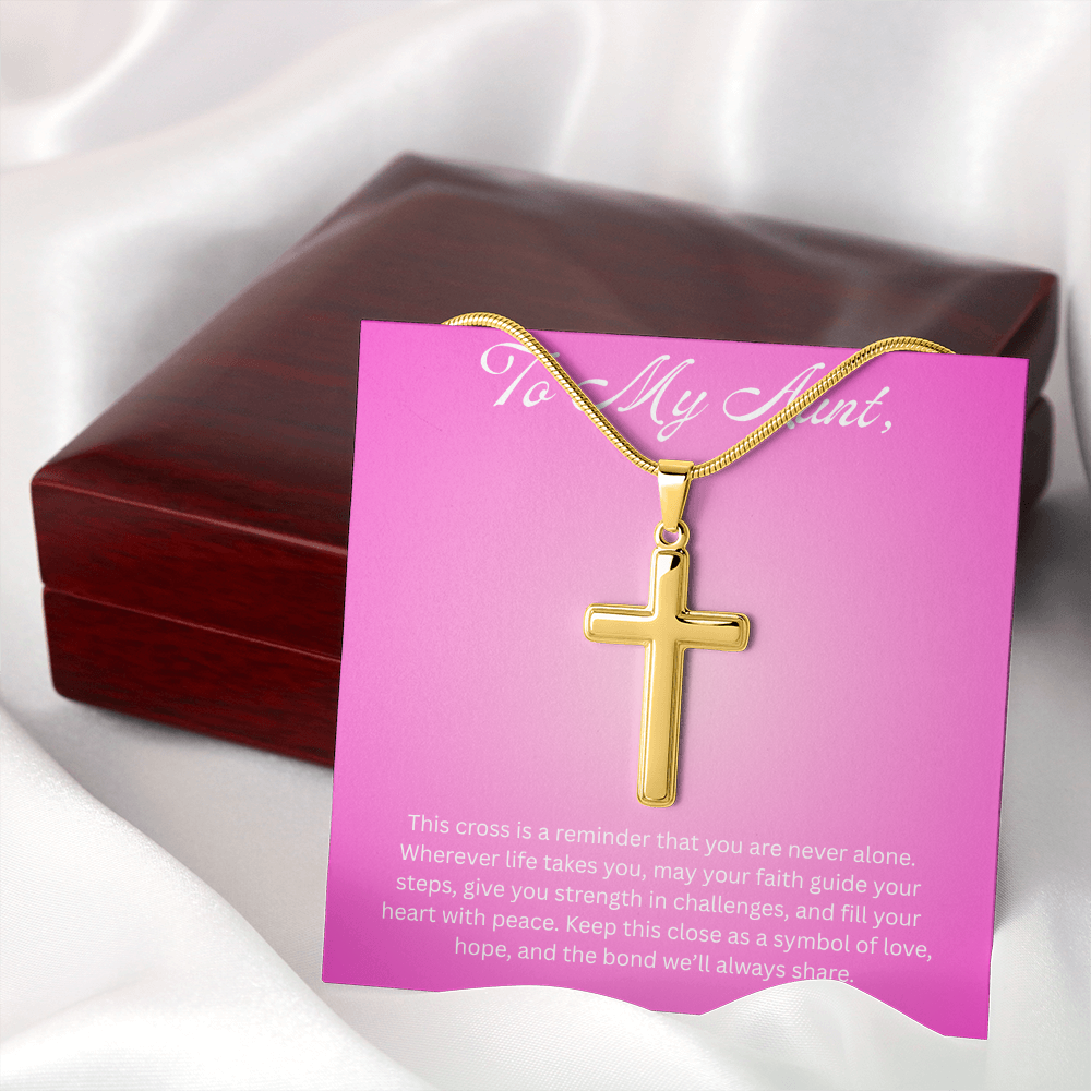 Cross Pendant Necklace For Aunt Gift