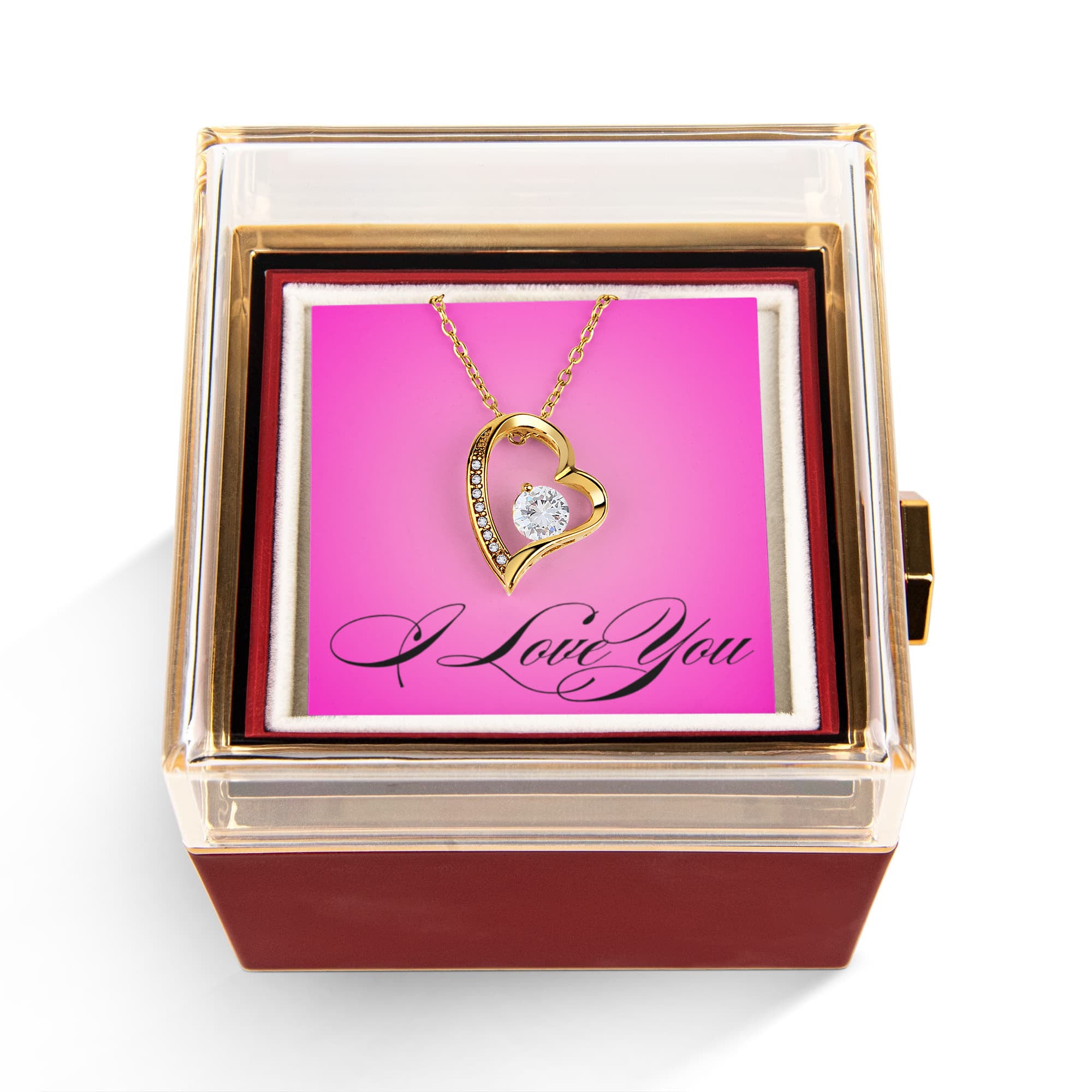 Rose Rotating Love Necklace