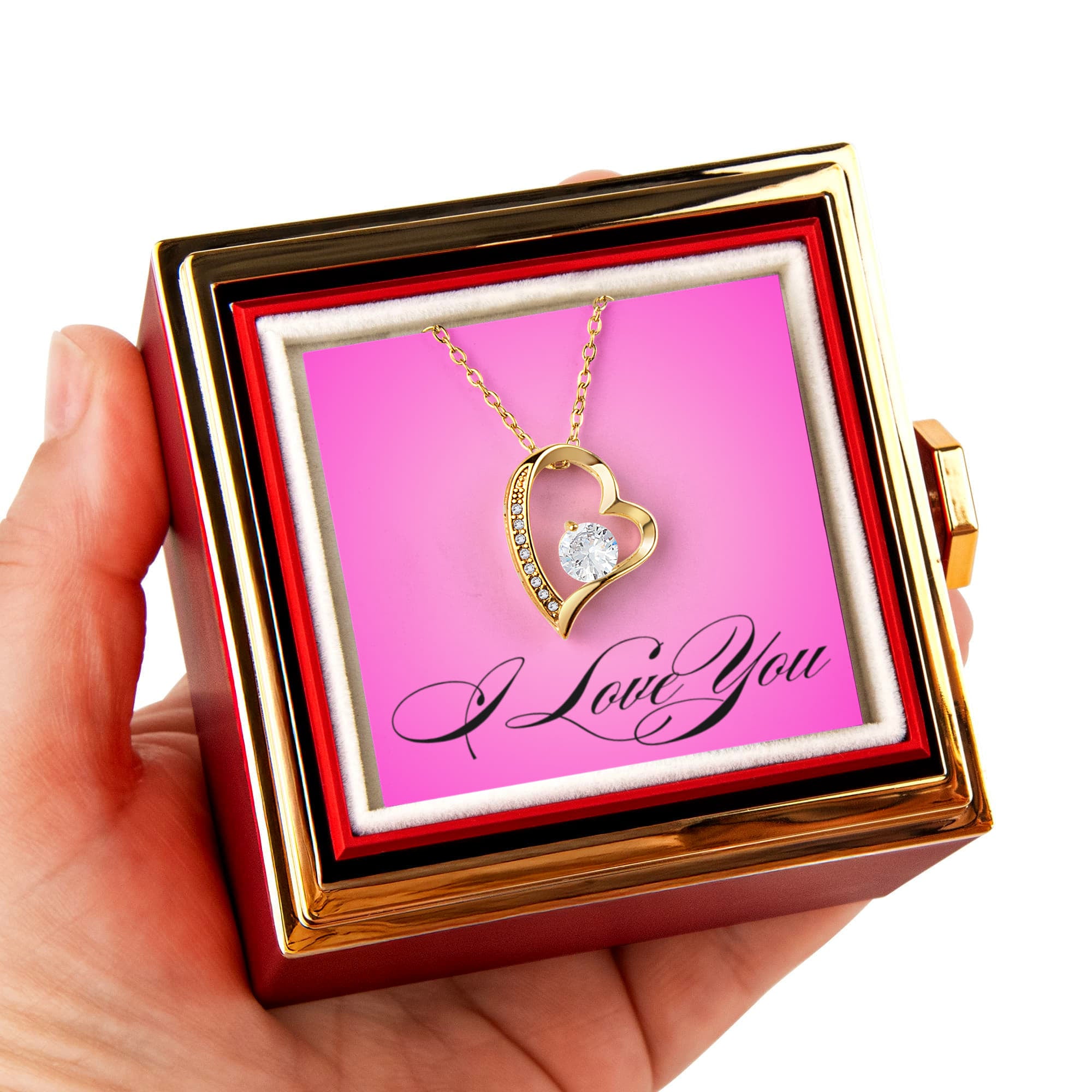 Rose Rotating Love Necklace