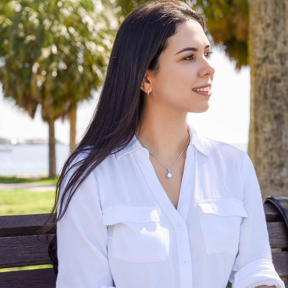 Cubic Zirconia Crystal Necklace