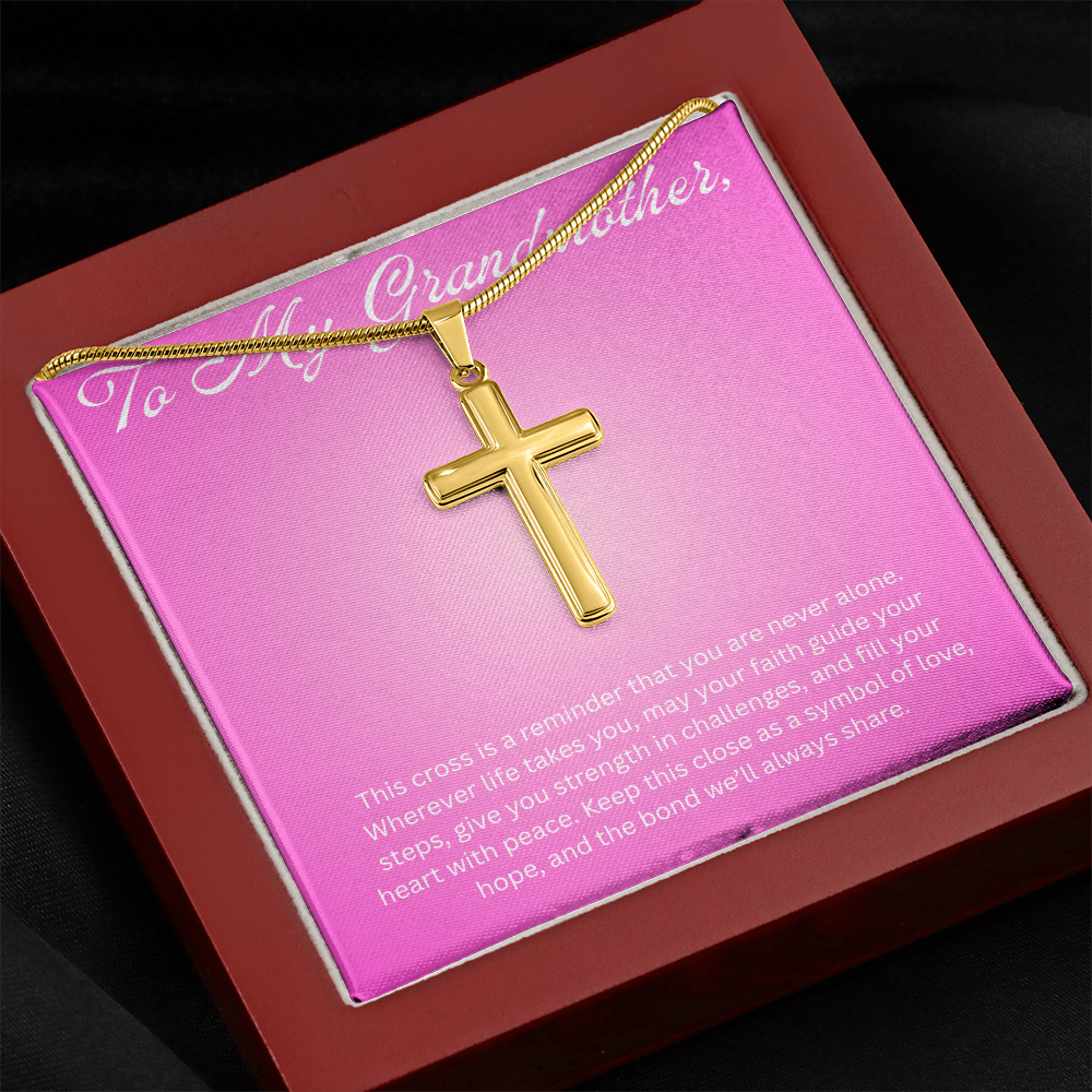 Cross Pendant Necklace For Grandmother Gift