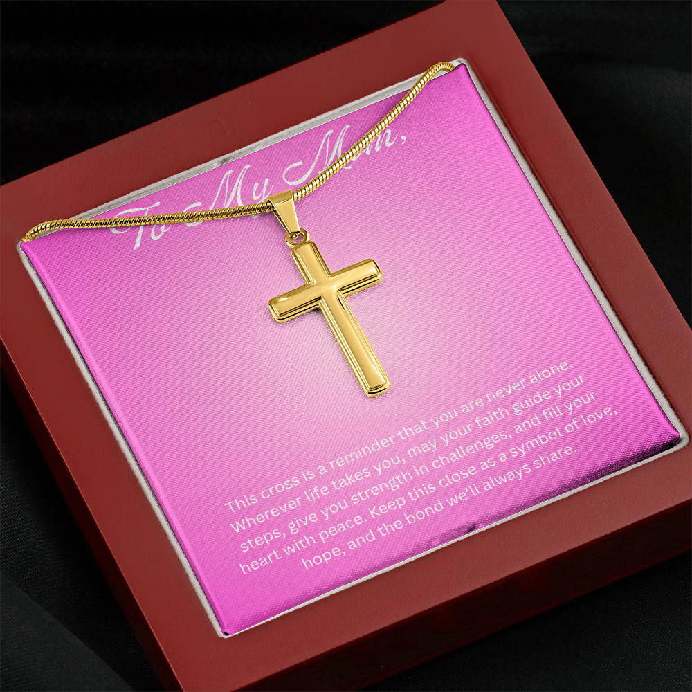 Cross Pendant Necklace for Mom Gift